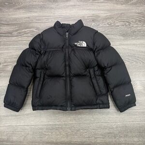 The North Face 1996 Retro Nuptse Jacket Youth Boy 5 Black 700 Goose Down Puffer